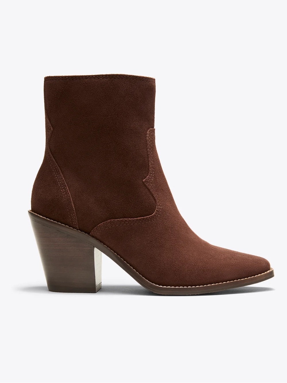 Draper James Randall Brown Suede Western Boots
